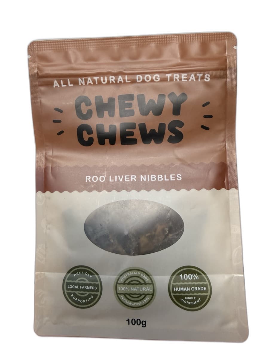 Roo Liver Nibbles single-ingredient dog treats
